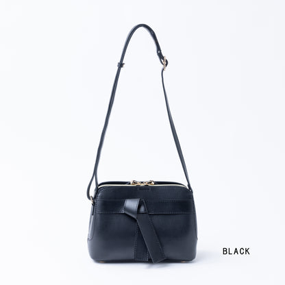 【MV-86】軽量バイカラーリボンショルダーバッグ