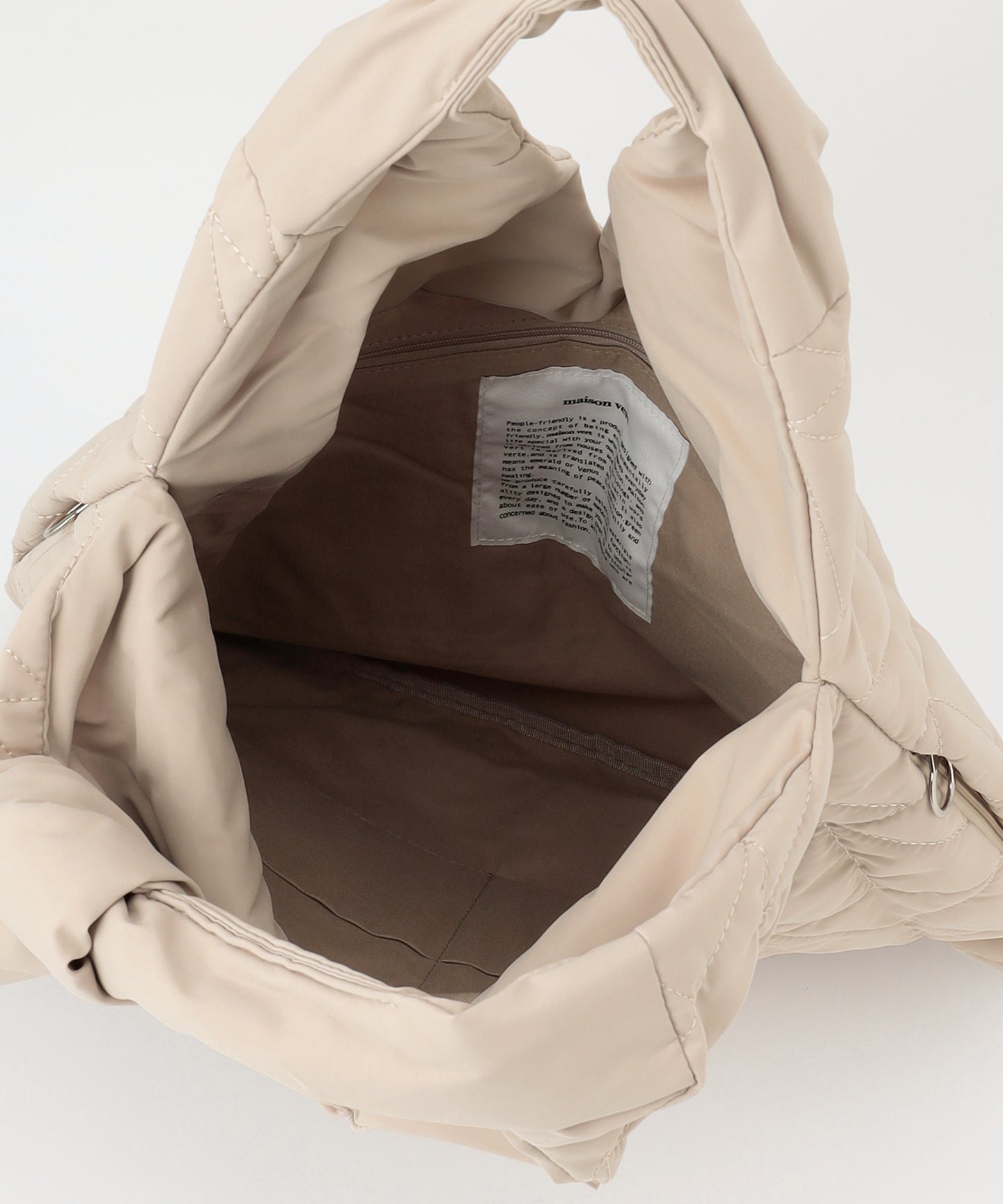 【ロゴキルト】キルティングトライアングルトート MV-53